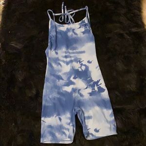 Sky Backless Halter Romper